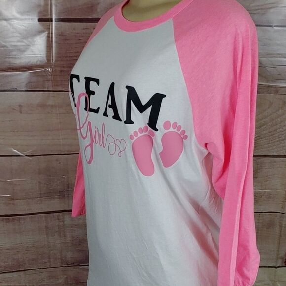 Team Girl baseball tee Size Medium PRICE FIRM 💥 - Picture 2 of 9